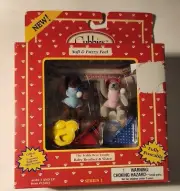 CUBBIES THE FUZZY POSEABLE BEARS 1995 SERIES 1 BABY BROTHER & SISTER, 13203, NEW