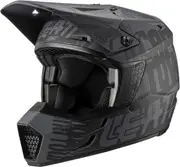 Leatt Moto 3.5 V21.1 Ghost Motocross Helmet, black, Size 2XL for Men
