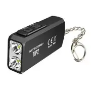 NITECORE Flashlight LED Rechargeable Keychain Compact 720 Lumen Aluminum Black