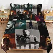 a1375 Michael Myers Halloween Duvet Cover Set, 3 Piece Bedding Set 86x70" Double Sided Printing Decorative Comforter Cover Set (1 Duvet Cover + 2 Pill