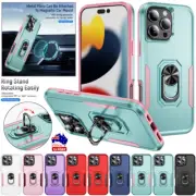 For iPhone 16 15 14 13 12 11 Pro Max XR 8 Plus Shockproof Case Ring Stand Cover