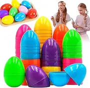 Easter Egg Toys - Colorful Fillable Shells, Surprise Egg Toys | Pre Filled Miini Prizes, Assorted Colors Easter Eggs Shell, Fun Holiday Treats for Egg Hunt, Celebration, Party Activities, Holiday