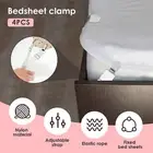 4Pcs Bed Sheet Straps Bed Sheet Holders With Pressure Plate Adjustable Bed Lyw