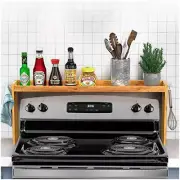 SPICE SHELF Bamboo Over the Stove Kitchen Storage Rack Organizer 30" IIIOIIIA