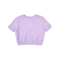 在飛比找momo購物網優惠-【FILA官方直營】#幻遊世界 女款 純棉短袖圓領T恤-粉紫
