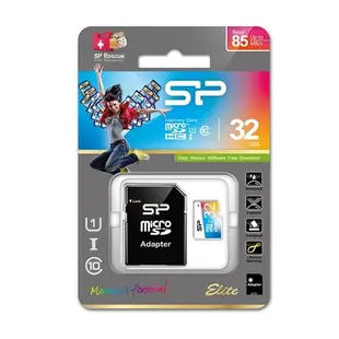 SP廣穎 UHS-I 32GB microSDHC Class10 手機 平板 高速全彩記憶卡 (附轉卡)