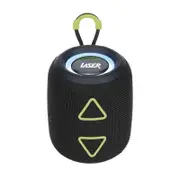 Laser Mini Bluetooth Speaker Fabric Portable (Black)