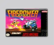 FIREPOWER 2000 / SNES - 2"x3" FRIDGE MAGNET (retro super nintendo