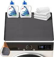 Washer and Dryer Top Mat, Washing Machine Protects Appliance Mat Silicone Pad Cover, Absorbent Fabricl (60*50cm)