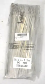 Leifide 500 Piece Metal Zip Ties Stainless Steel Heavy Duty Self Locking 9.8" L