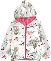 [Caihoyu] Girls Sherpa Jacket With Hood Girls Fleece Zip Up Jacket Toddler Girl Fleece Jacket