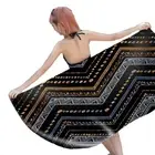 Aztec Geometric Zigzags Diamonds Large Pool Swim Beach Towel Xmas Birthday Gift