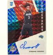 2019-20 Panini Mosaic RC Chuma Okeke rookie auto Choice Fusion Red autograph SP