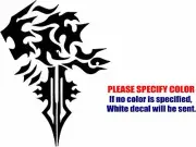 Final Fantasy Lionheart Decal Sticker JDM Funny Vinyl Car Window Bumper Truck 7"