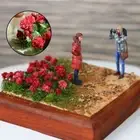 Static Grass Tufts Sand Table Layout Miniature Flower Cluster Scene Model