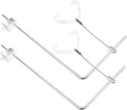 Happyyami 2pcs Fish Tank Lamp Holder Led Aquarium Light Mount Aquarium Mounting Kit Fish Tank Light Stand Durable Lamp Bracket Aluminum Alloy Rack Aluminum Alloy Silver