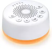 EasySleep White Noise Machine with 25 Sounds, Night Lights & 5 Sleep Timers