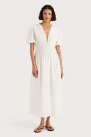 Grace Midi Dress White