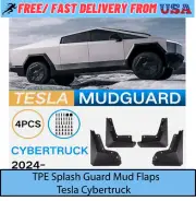 TPE Tesla Cybertruck Mud Flaps Front & Rear Anti-Splash Guards Left/Right Black