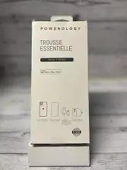 Powerology Essentials Kit w/ Case and Power for Apple iPhone 11 Pro Max - Clear