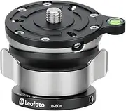 Leofoto LB-60 Leveling Base Half Ball Quick Adjust Horizontal Head, 1/4" Mount Panorama Photographer,UNC3/ 8"-16