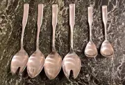 6 Serving Pieces Carl Mertens CMS WILLIAMSBURG Stainless Solingen Germany Unused