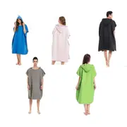 Beach Towels Quick Dry Robe Towels Bath Hooded Poncho Bathrobe Adult Changing
