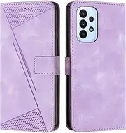Compatible with Samsung Galaxy A23 5G Flip Kickstand Case Cover,Compatible with Samsung Galaxy A23 4G Magnetic Closure Wallet case Purple