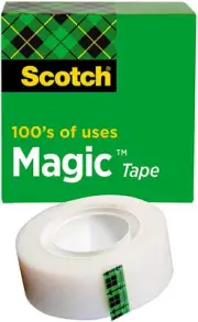 Scotch Magic Tape, Invisible, Home & Office Supply, 1 Roll
