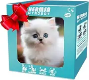 Realistic Robot Cat | Animated Toy Cats - with Sound & Light, Interactive Robotic Animals, enkElectronic Pets, Novelty Stuffed Animal Plush for Kids