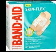 BAND-AID Bandages SKIN FLEX Assorted 60 ct