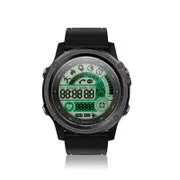 S28 Compass Weather Display Outdoor Wristband Heart Rate Monitor IP68 Waterproof Smart Watch BLACK COLOR