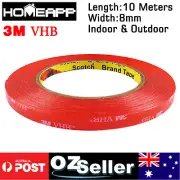3M VHB 8mmX10m Double-sided Clear Transparent Acrylic Adhesive Tape