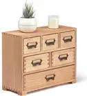 Desk Drawer Cabinet Storage Organizer 6 Drawers Mini Chest with Lable Holder Han