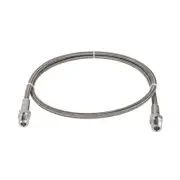 FITOK PTFE-Lined Stainless Steel Braided Hose 3/8 Male NPT 316 SS 120" Long