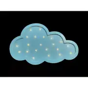 9 x 14.5 Hanging Wall Mount Battery Operated Wooden LED Night Light Cloud