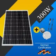 300W 12V Solar Panel Mono Caravan Home Off Gird Battery Charging Power 300 Watt