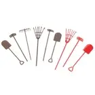 1/12 Dollhouse Simulation Garden Tools Kit Dollhouse Shovel Rake Hoe Farm To _vf