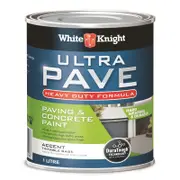 White Knight 1L Accent Heavy Duty Ultra Pave Concrete And Paving Paint