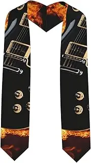 [EdWal] electric guitar print Graduation Stole and Sash Class for Unisex Adult Honor Stole Honor Stole of 2025