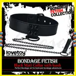 【浪兒情趣】BONDAGE FETISH SM虐戀皮革鐵鍊頸環-黑 (SM 刑具 情趣用品 束縛)