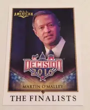 Decision 2016 Trading Cards Gold Foil All American Parallel #86 Martin O'Malley
