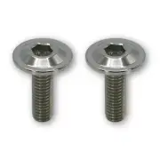 2PC ANTI-THEFT TITANIUM LICENSE PLATE FRAME DRESS UP HEX BOLTS LOCKS FOR HONDA (for: Honda Civic)