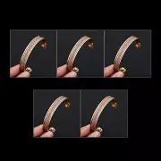 05 Pic Vintage Handmade Pure Copper Adjustable Healing Bangle Jewelry Lot-046
