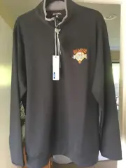 GIANTS LONG SLEEVE SLIPOVER MENS XL BLACK BY ANTIGUA NEW POLYESTER/SPANDEX