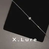 在飛比找蝦皮商城優惠-【X.LURE】14K 單鑽5分鑽石手鍊 包鑲鑽石 義大利K