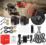 Benlari UTV ATV Turn Signal Kit with Switchable Amber/White Running Light, 110DB Horn, Pre-Wired, Rocker Switch, Hazard Light - Universal Street Legal Kit Fit for Can-Am Kawasaki Polaris CFMOTO