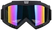 Scratch Resistant Helmet Lens Visor 2022 Detachable Goggles Mask Perfect for Open Face Wind Dust Proof Motorcycle Half Helmet or Vintage Helmets Fashion visor Wind Shield Lens Windscreen(Colorful Blue