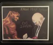 Heavyweight Boxing Legend Mike Tyson Sketch Card STICKER Print Artist Tony K