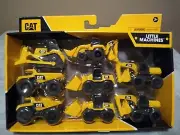 Caterpillar 8 Equipment Toy Backhoe Bull Dozer Excavator Wheel Loader Dump Truck
